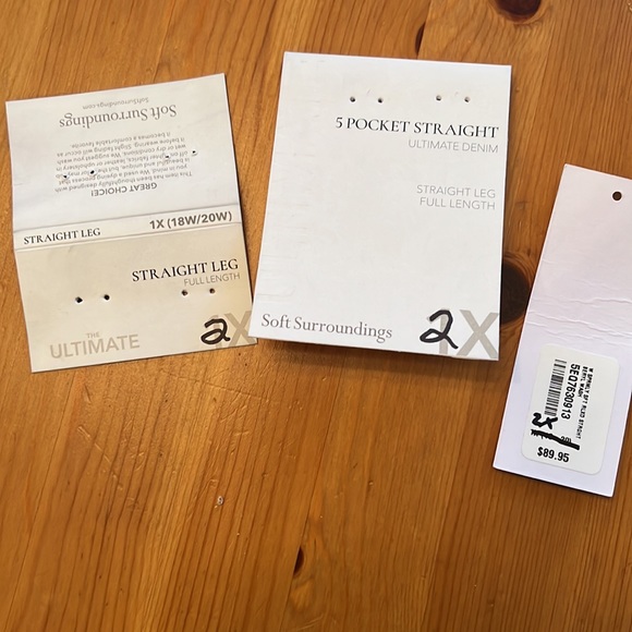 Soft Surroundings 5 Pocket Straight Ultimate Denim Jeans - Picture 5 of 6